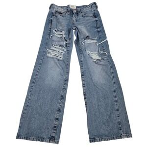 BDG Urban Outfitters Thrashed Jeans Womens 26 High Rise Baggy Distressed Denim